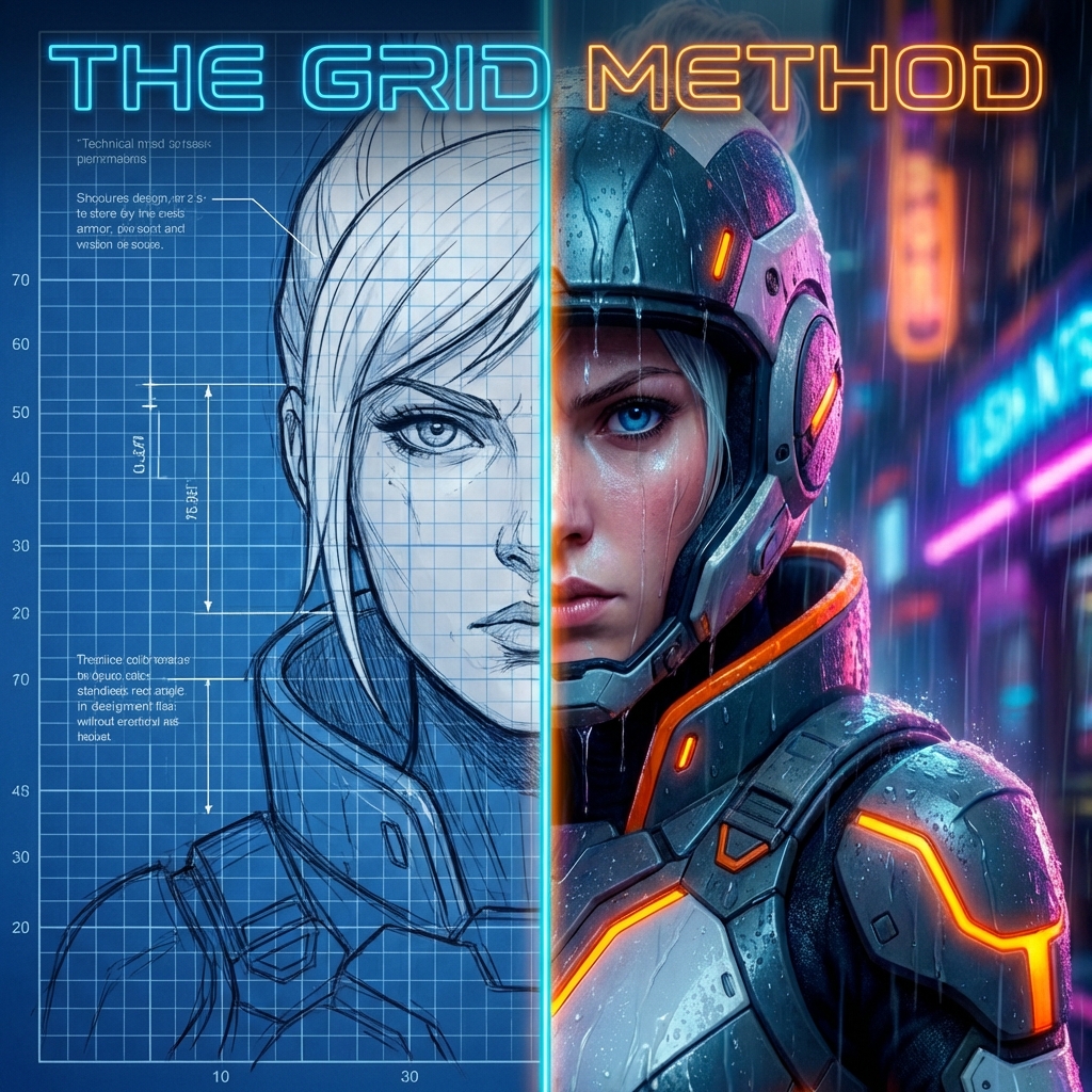 Mastering Character Consistency: The Grid Method for Generative AI