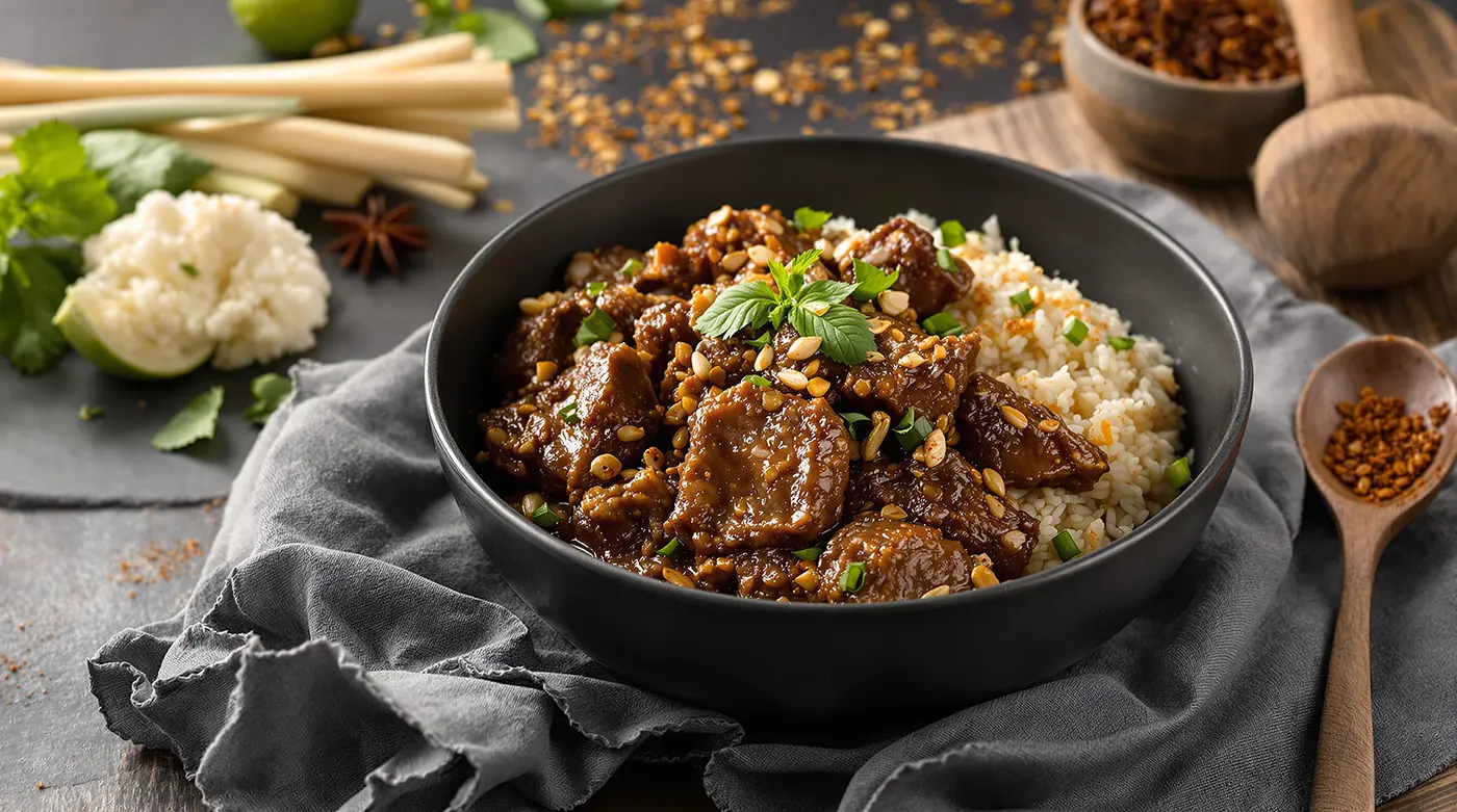 Healthier Beef Rendang