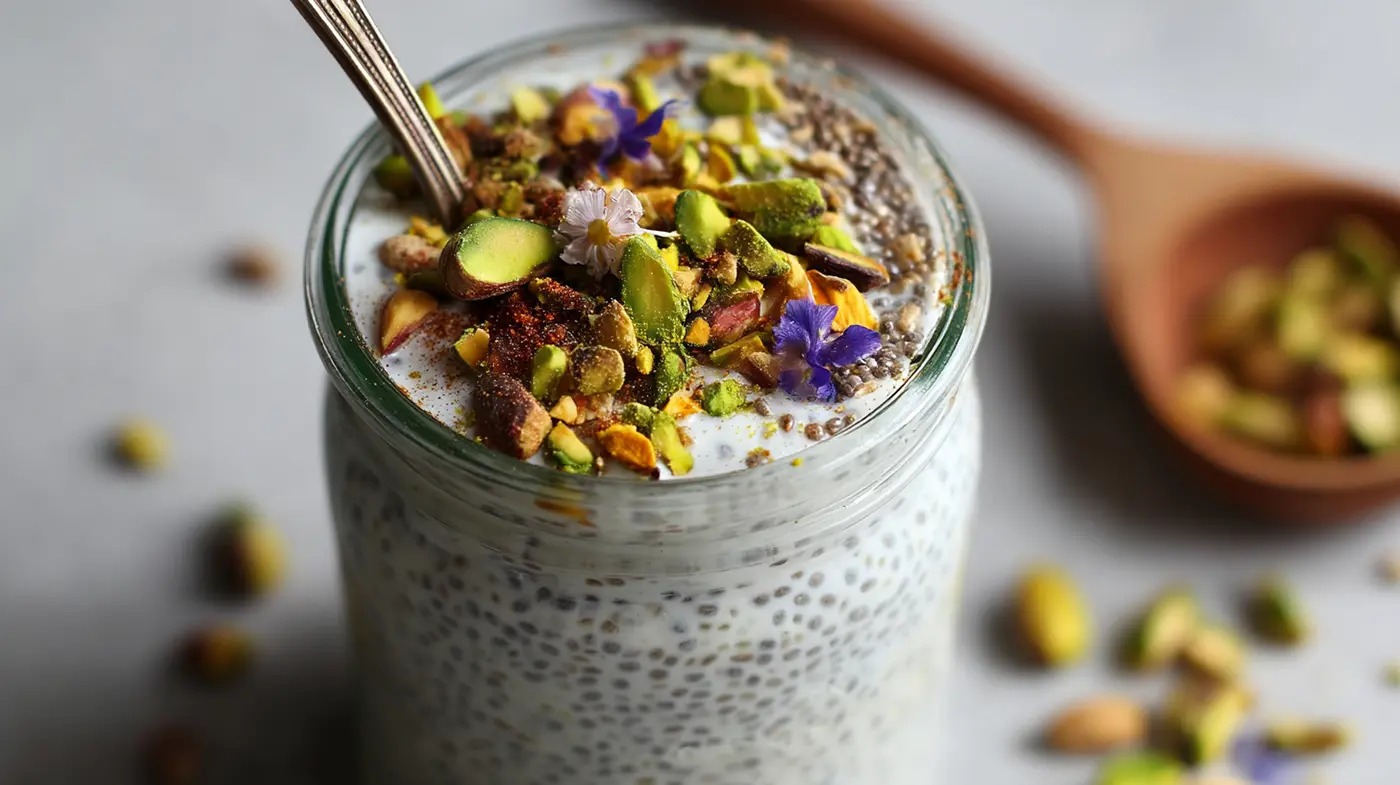 Cardamom-Pistachio Chia Pudding