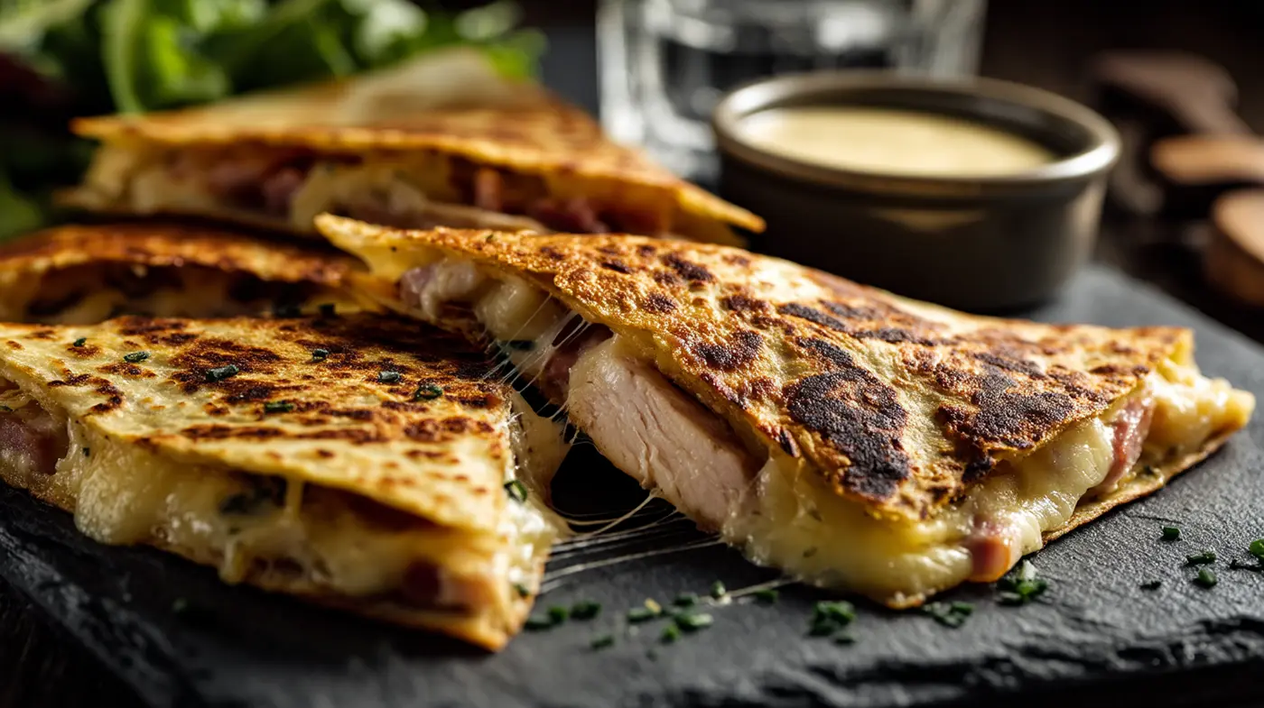 Chicken Cordon Bleu Quesadillas