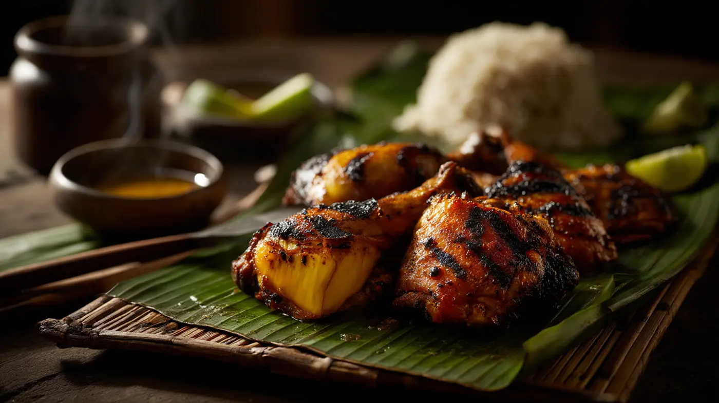Chicken Inasal Thighs with Coconut-Lime Baste
