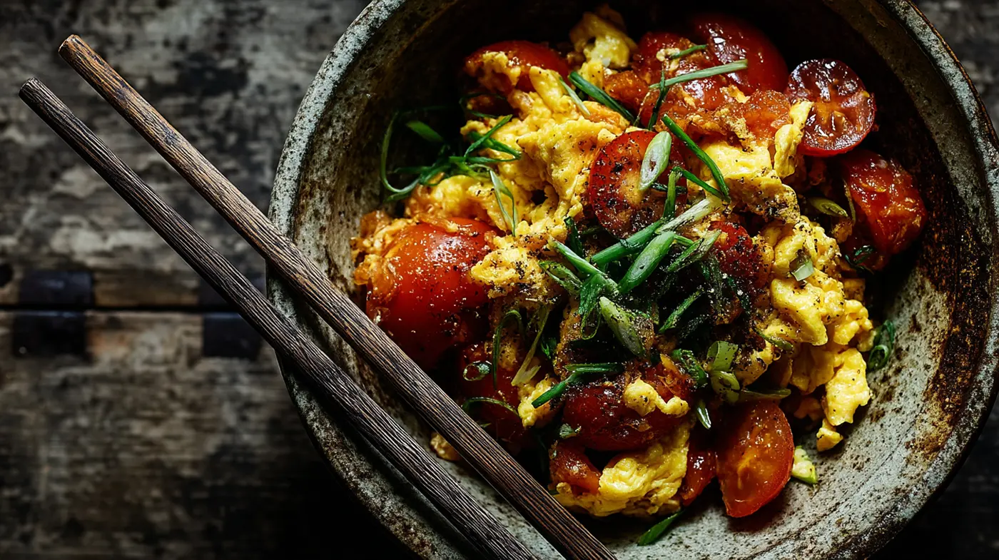 Chinese-Style Stir-Fried Tomatoes and Eggs