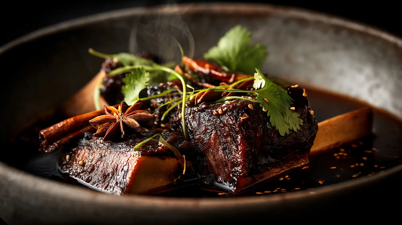 Clove-Infused Short Ribs with Star Anise Reduction