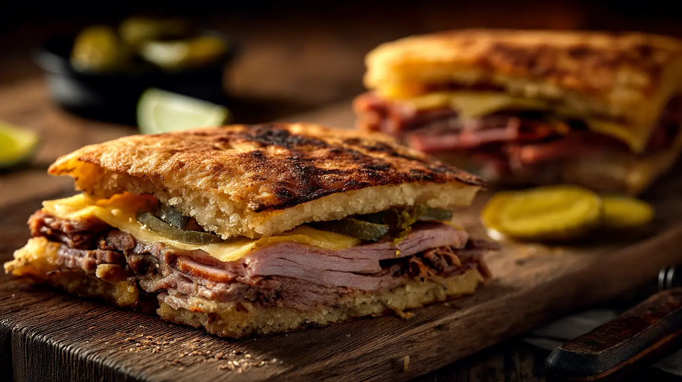 Cuban Sandwich Makeover with Cloud Bread