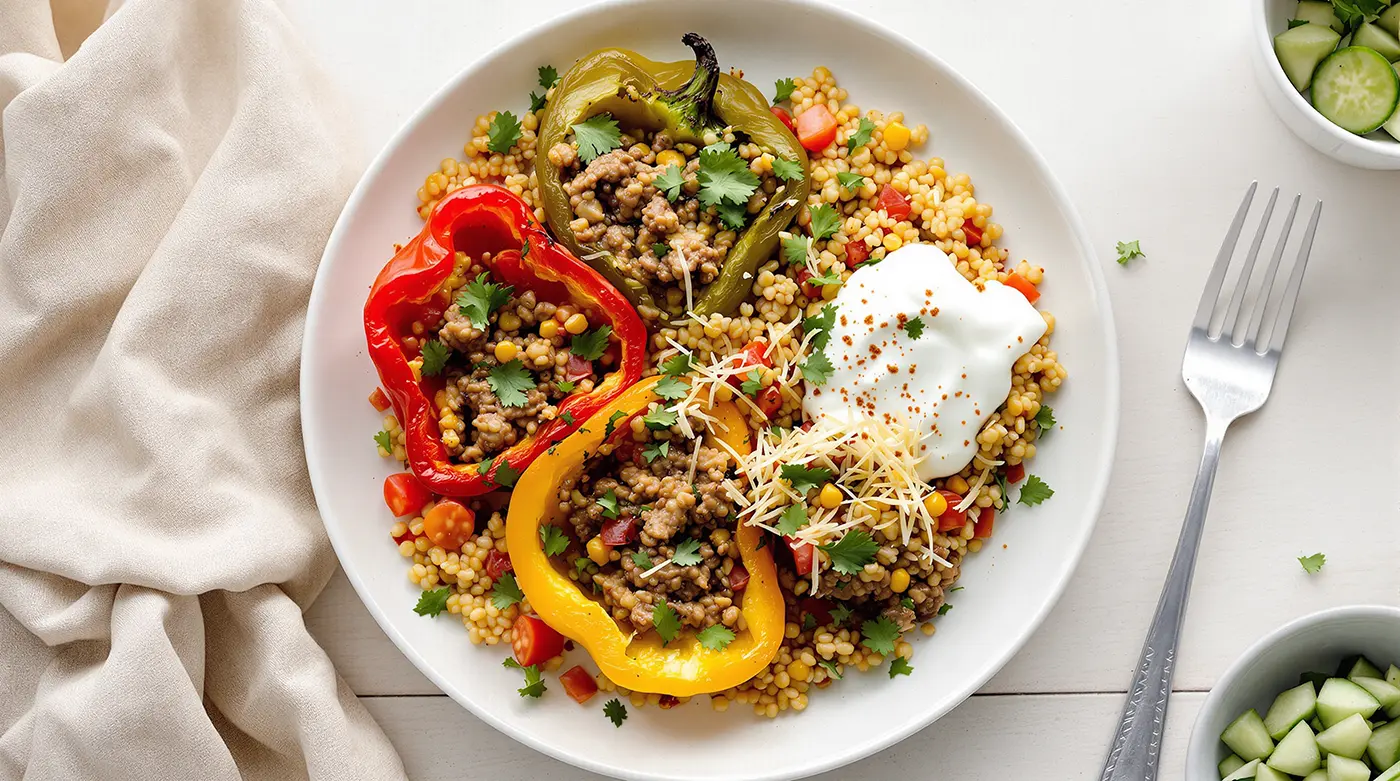 Deconstructed Stuffed Bell Peppers with Quinoa and Beef