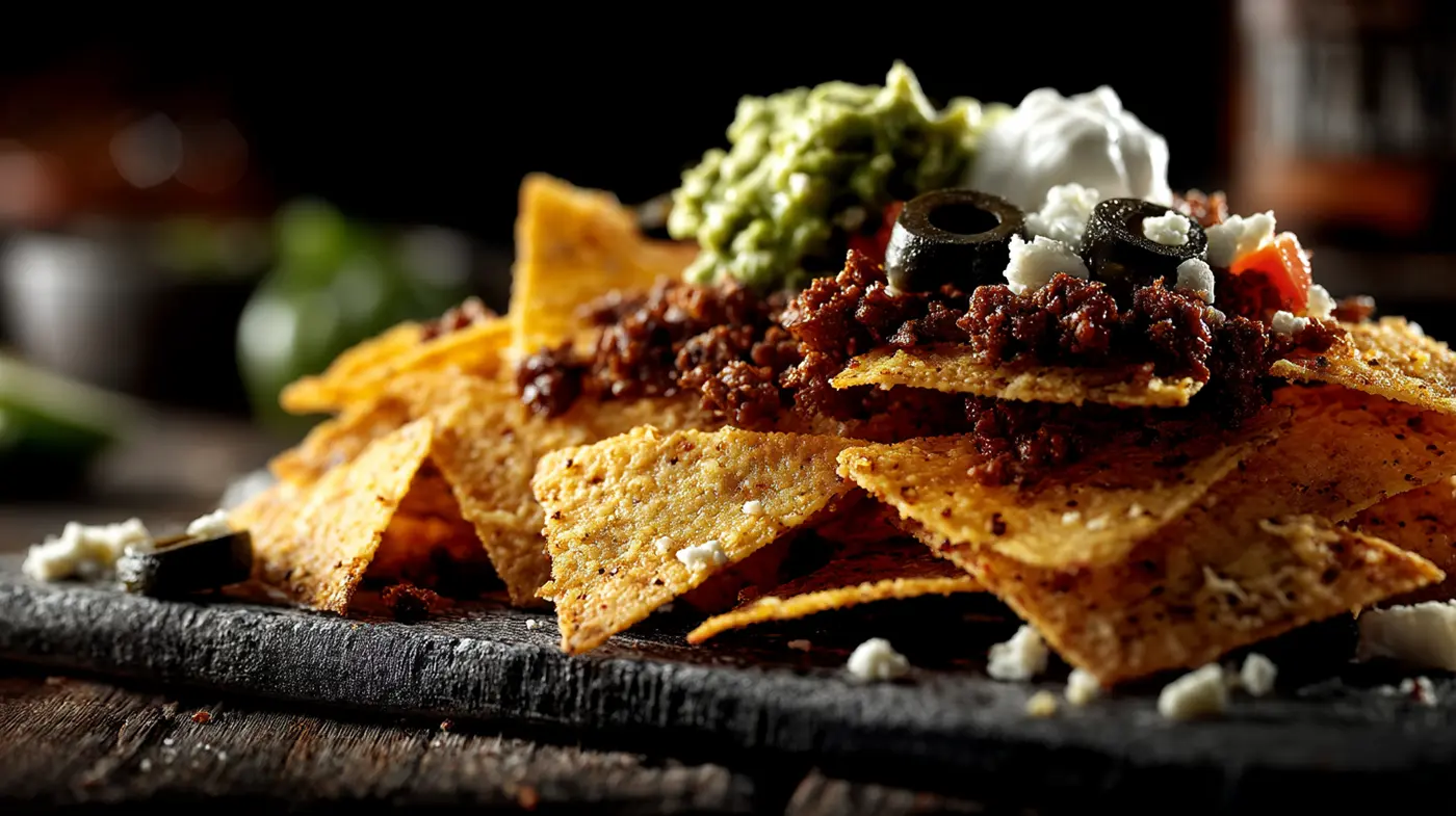 Diabolical Cheese Crisp Nachos