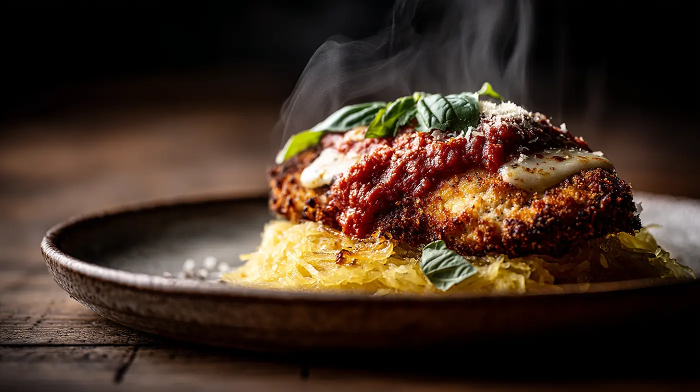 Eggplant-Crusted Chicken Parmesan