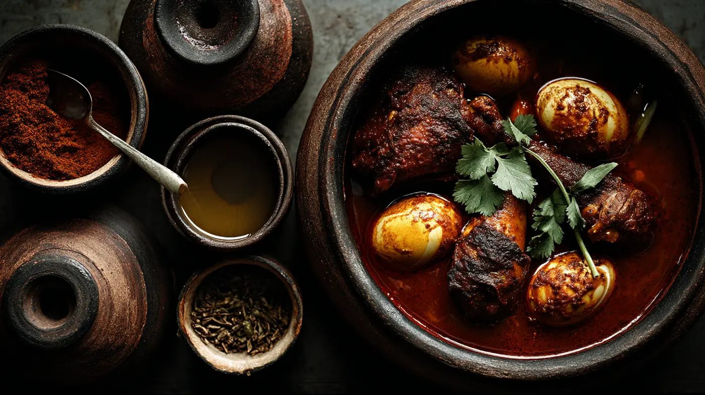 Ethiopian Niter Kibbeh with Doro Wat