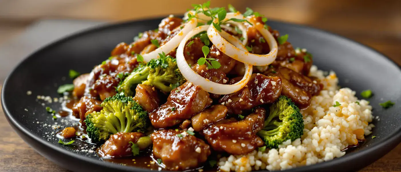 Filipino Beef & Broccoli with Cauliflower Rice