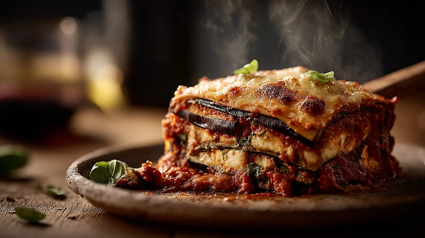Forbidden Layers Paneer Eggplant Lasagna