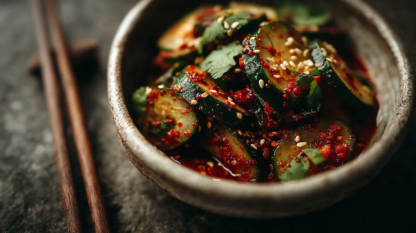 Fresh Cucumber Kimchi Salad