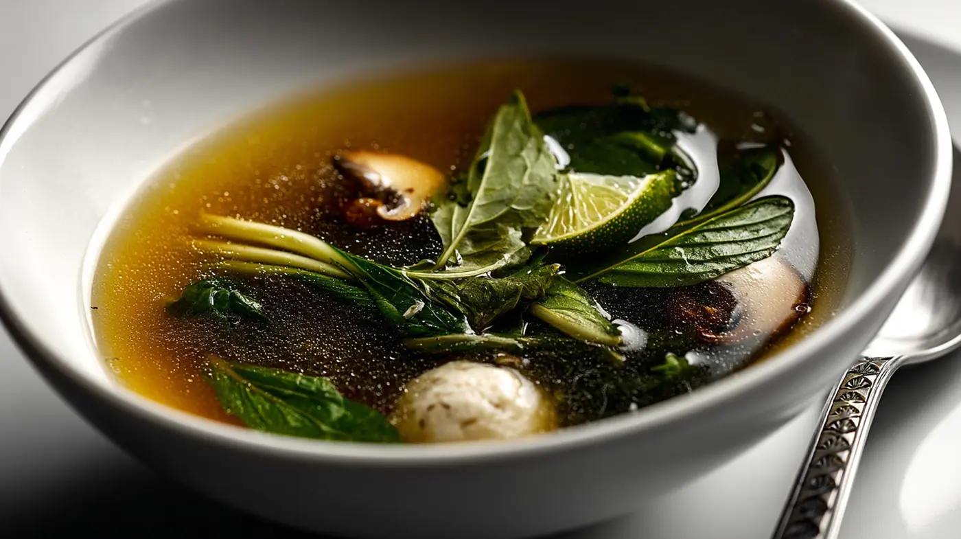 Ginger Lemongrass Fishball Soup