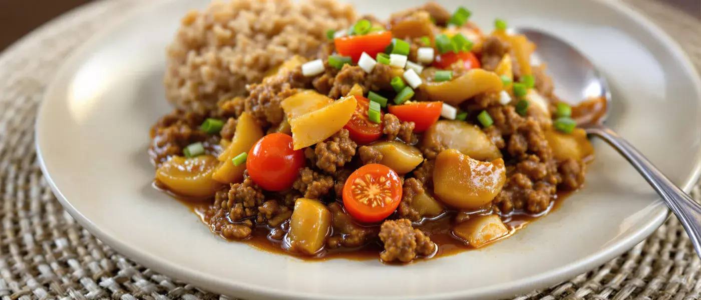Ginsang Sayote with Ground Beef