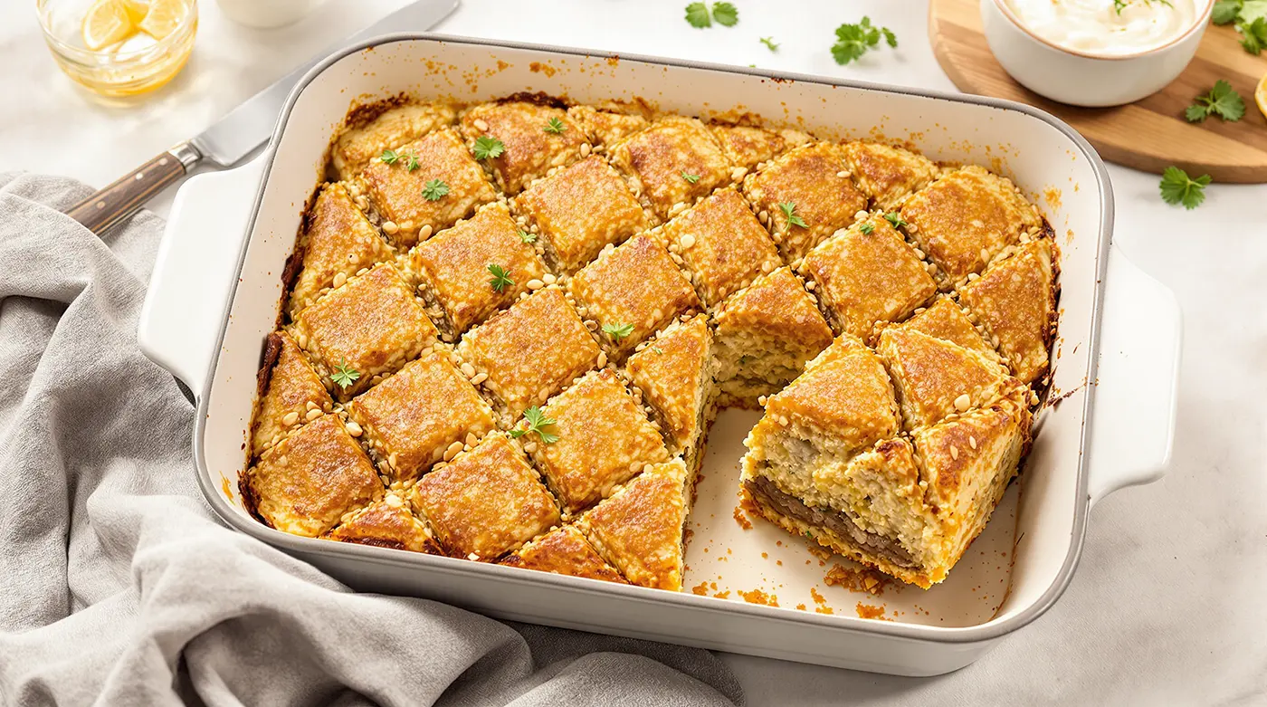 Baked Kibbeh Lite