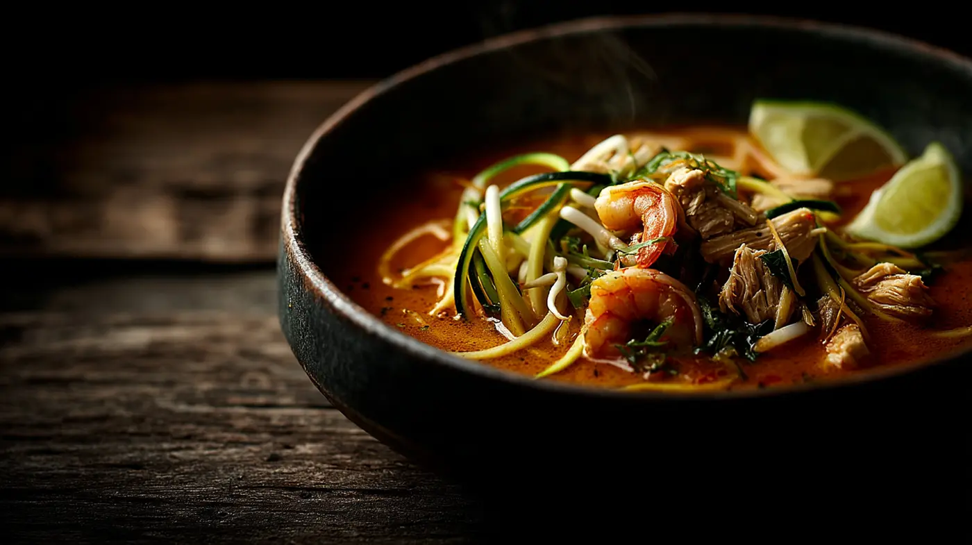 Laksa with Zucchini Noodles