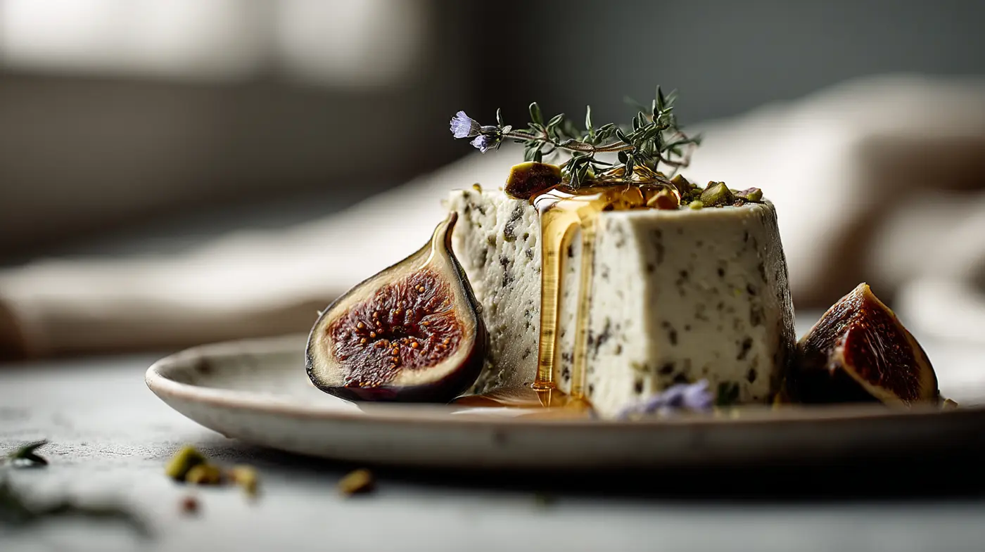 Lavender and Orange Blossom Baked Ricotta with Honey-Roasted Figs