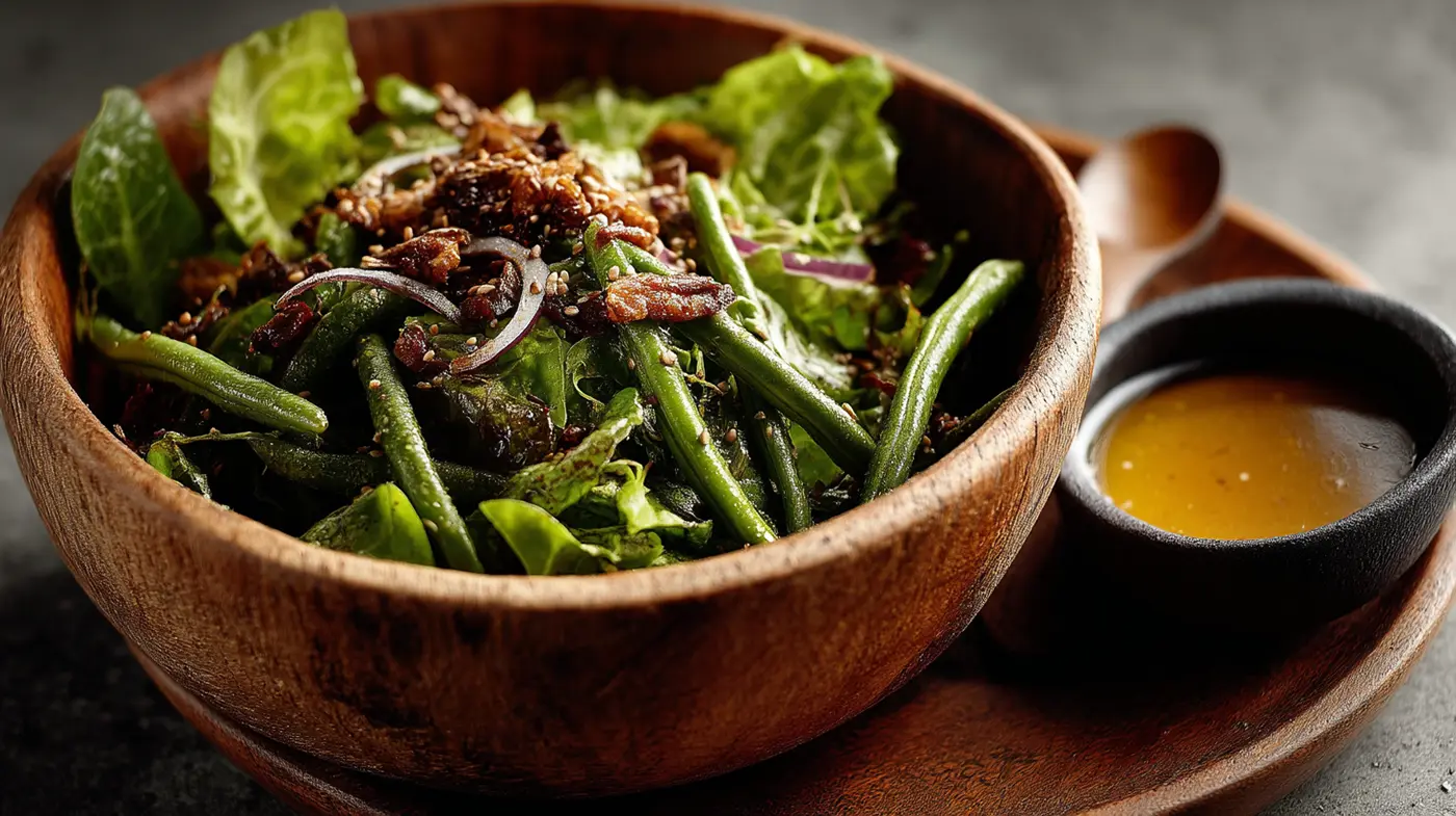 Long Bean and Romaine Salad with Calamansi Dressing