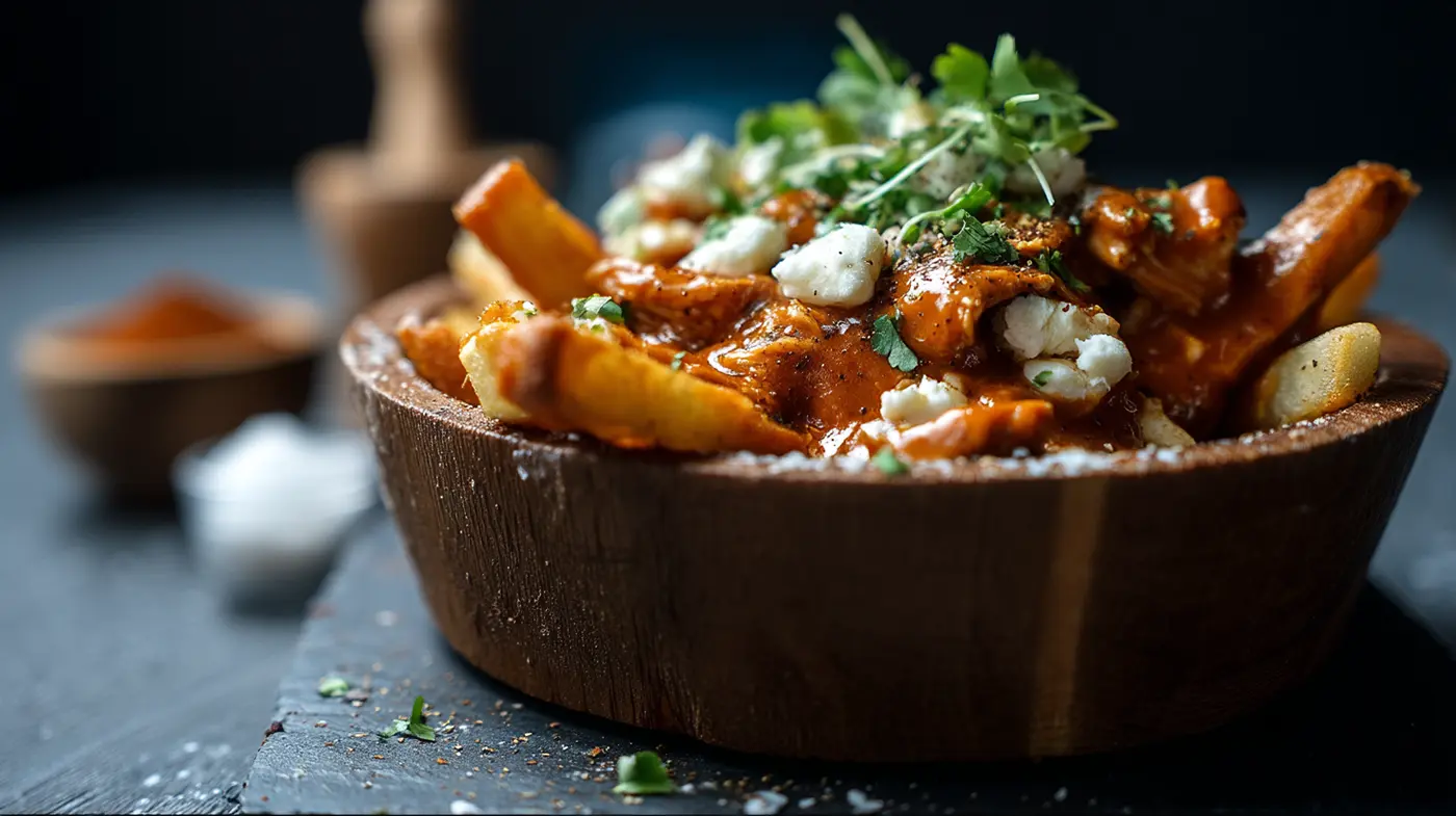 Maple Leaf Butter Chicken Jicama Poutine