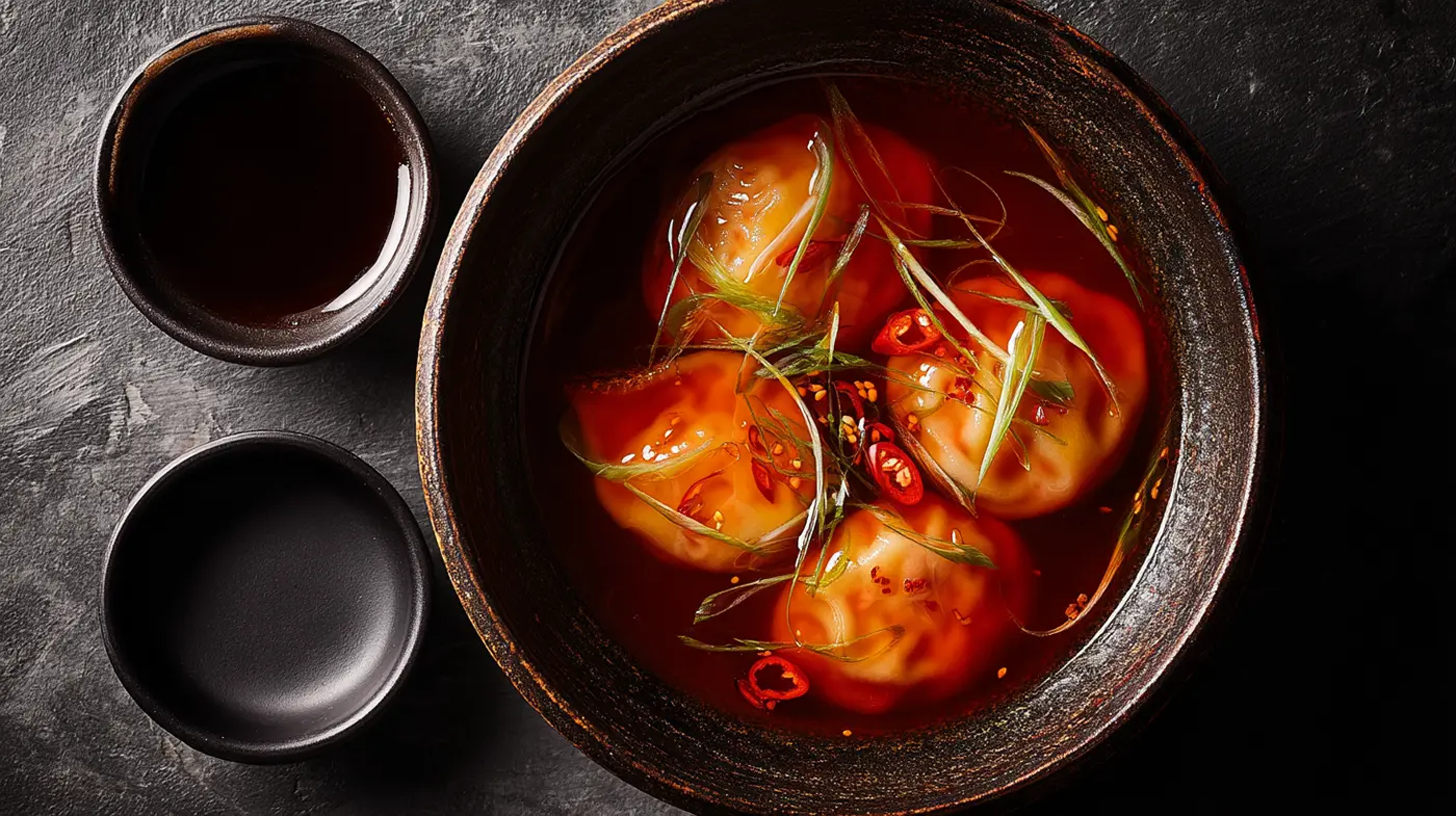 Miso Red Curry Soup Dumplings