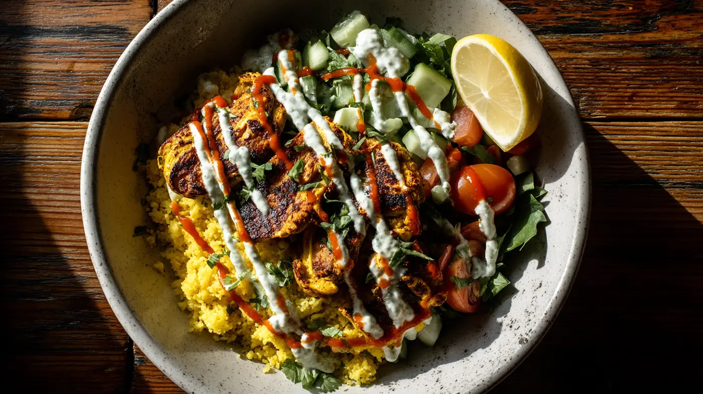 NYC Halal Cart-Style Cauliflower Bowl