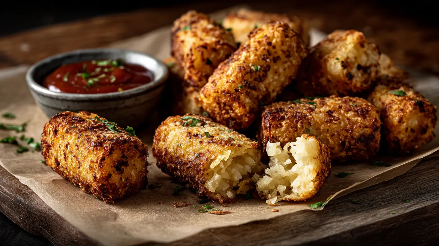 Parsnip and Cauliflower Tater Tots