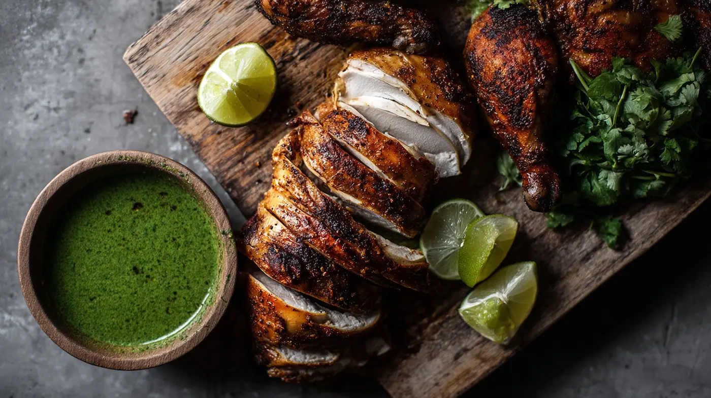 Peruvian Roast Chicken with Aji Verde