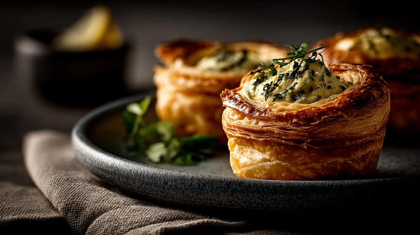 Phnom Penh Kdam Curry in Almond Flour Pastry Cups