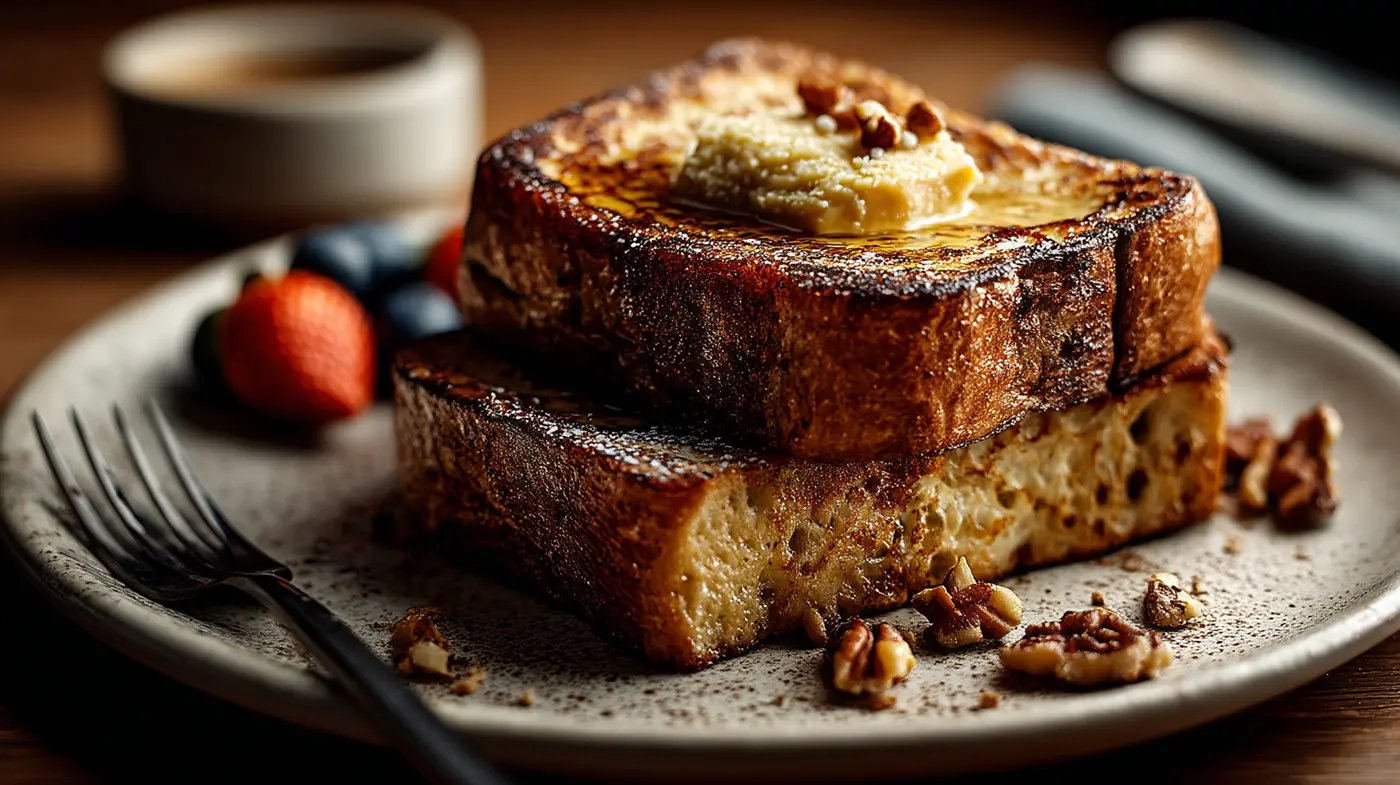 Protein-Packed French Toast with Banana Bread Butter