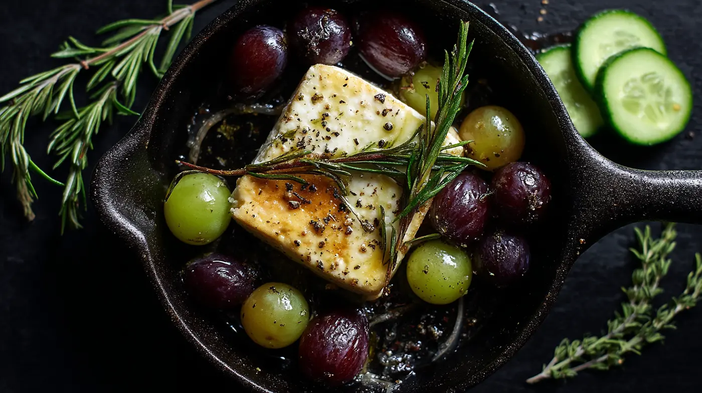 Rosemary Grape Baked Feta