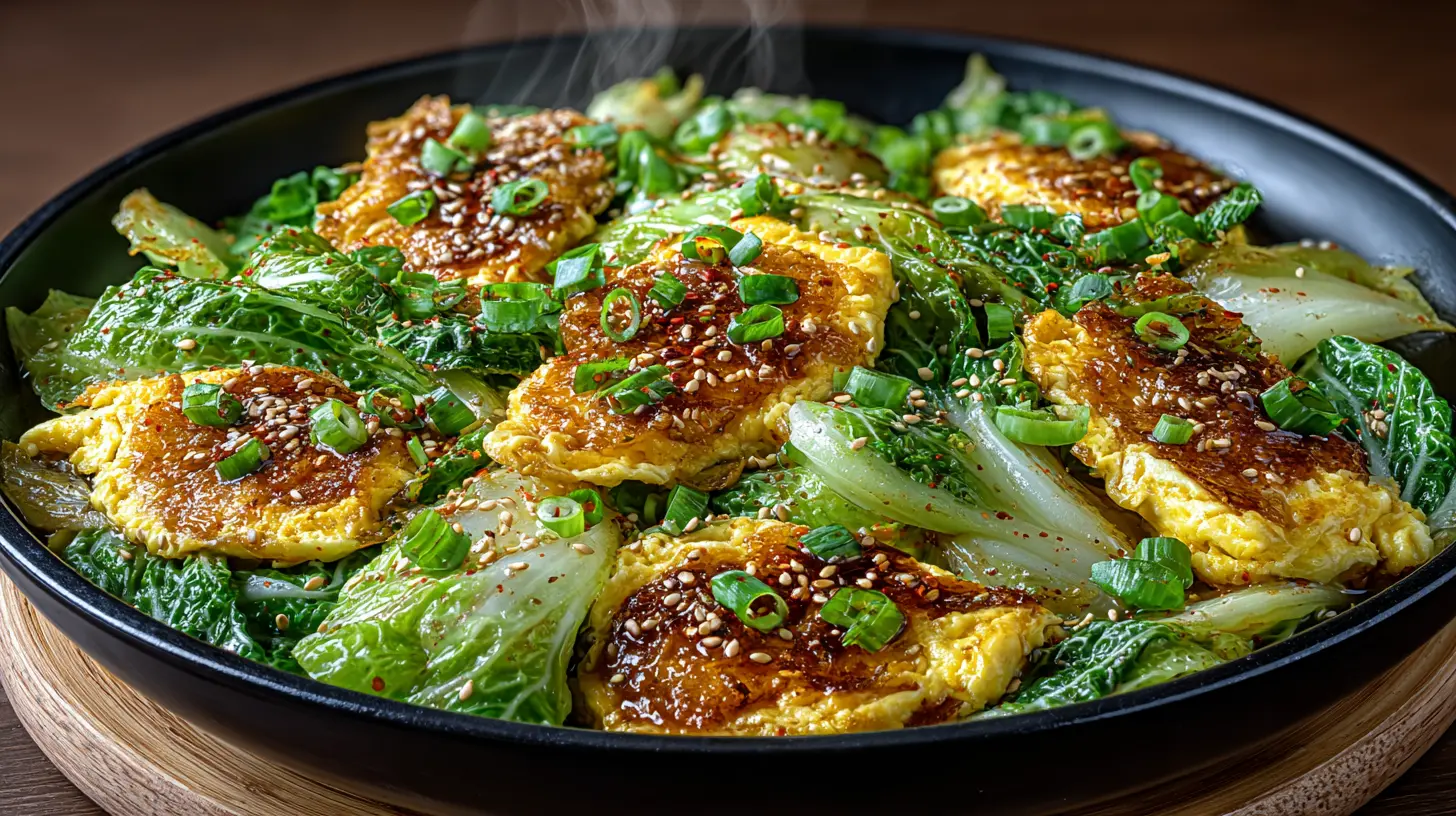 Savory Cabbage & Oyster Sauce Egg Stir-Fry