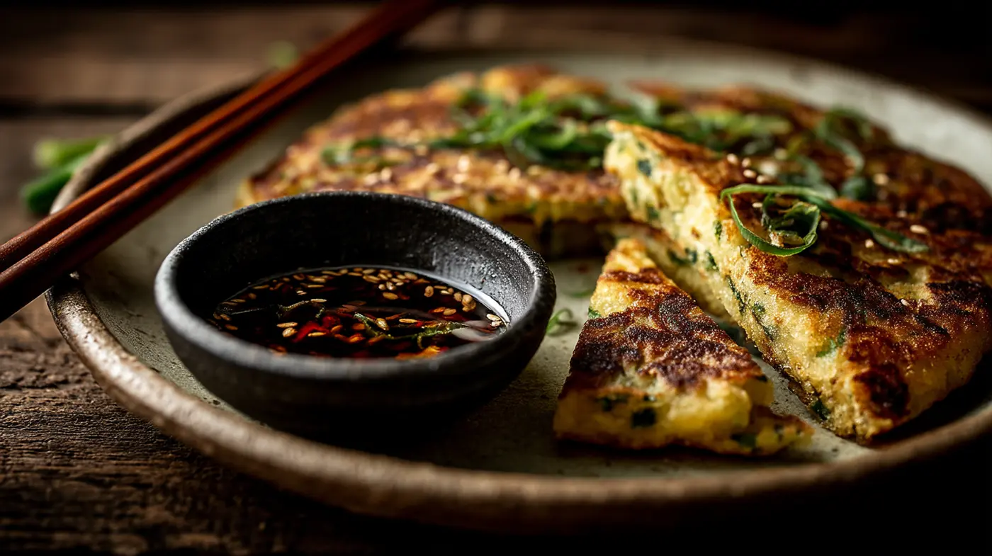 Almond Flour Scallion Pancakes