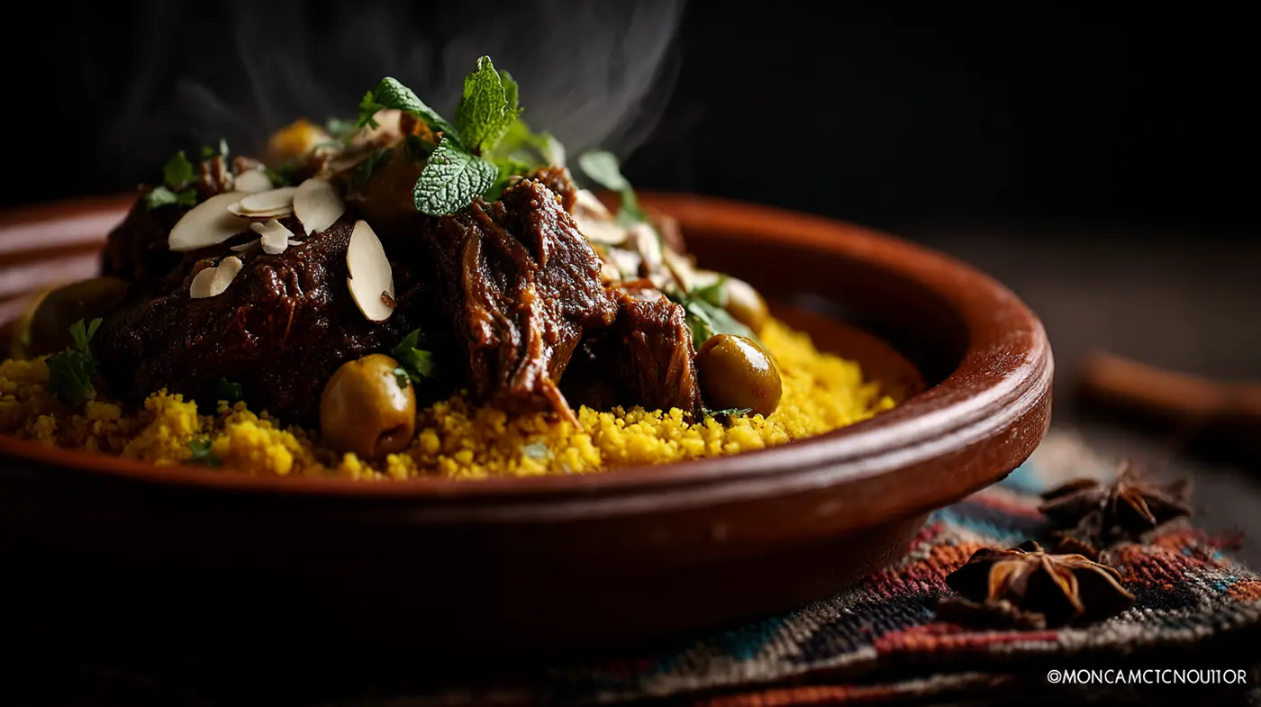 Slow-Cooked Lamb Tagine with Cauliflower 'Couscous'