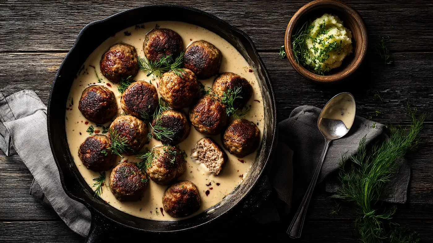 Swedish Meatballs with Creamy Gravy