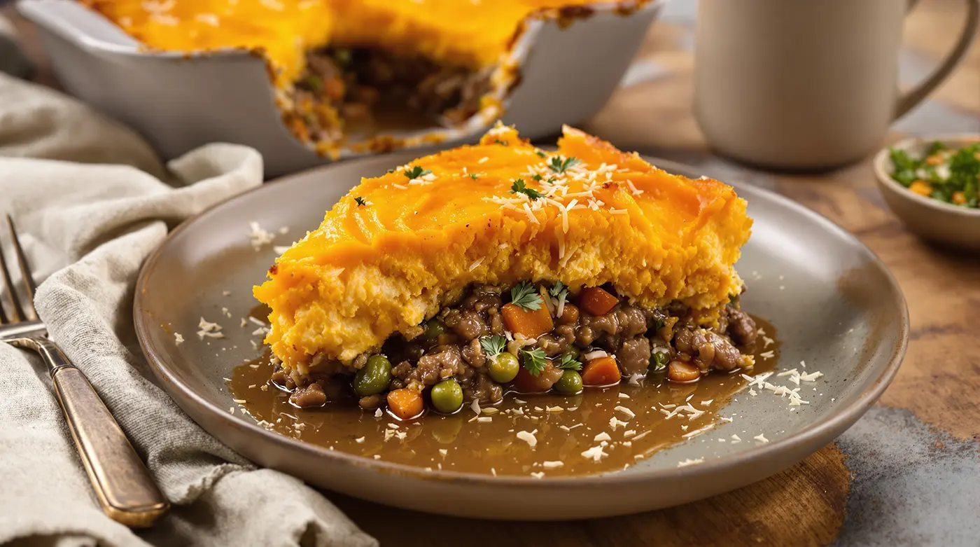 Shepherd's Pie with Sweet Potato Topping