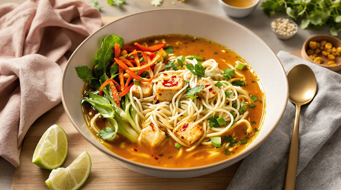 Malaysian-Inspired Tofu Laksa