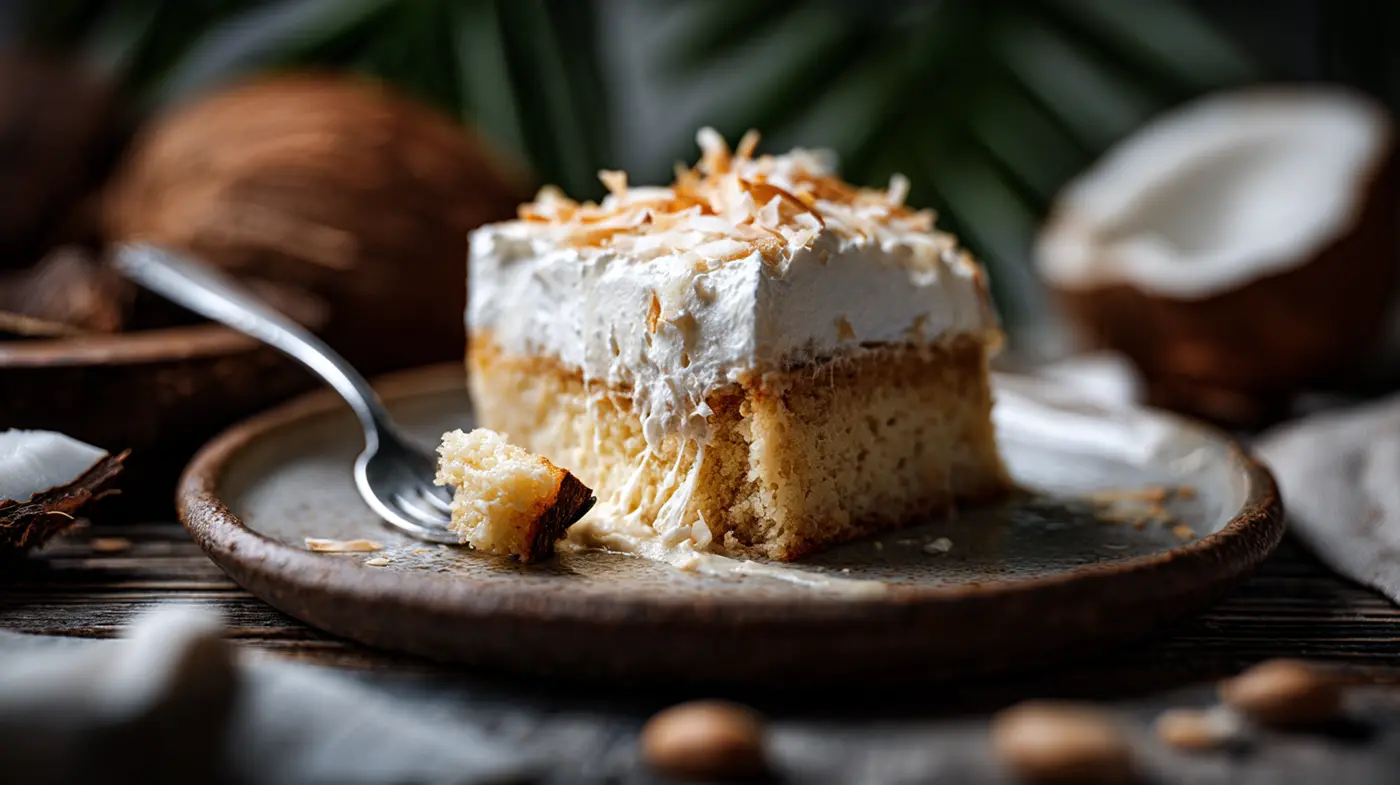 Tres Leches de Coco (Coconut Milk Cake)